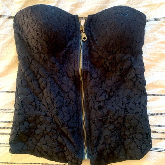 Black strapless top - Picture 1 of 4